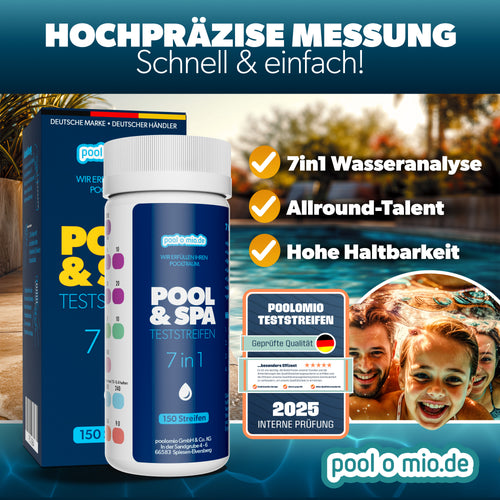 poolomio 7in1 Teststreifen Pool