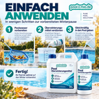 Poolomio Pool Überwinterungsmittel – Wasserpflege für den Winter