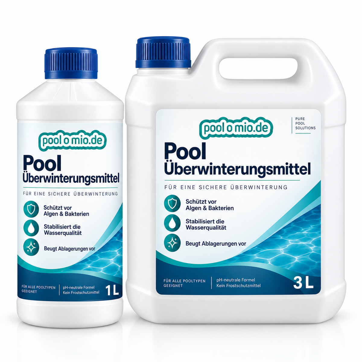 Poolomio Pool Überwinterungsmittel – Wasserpflege für den Winter