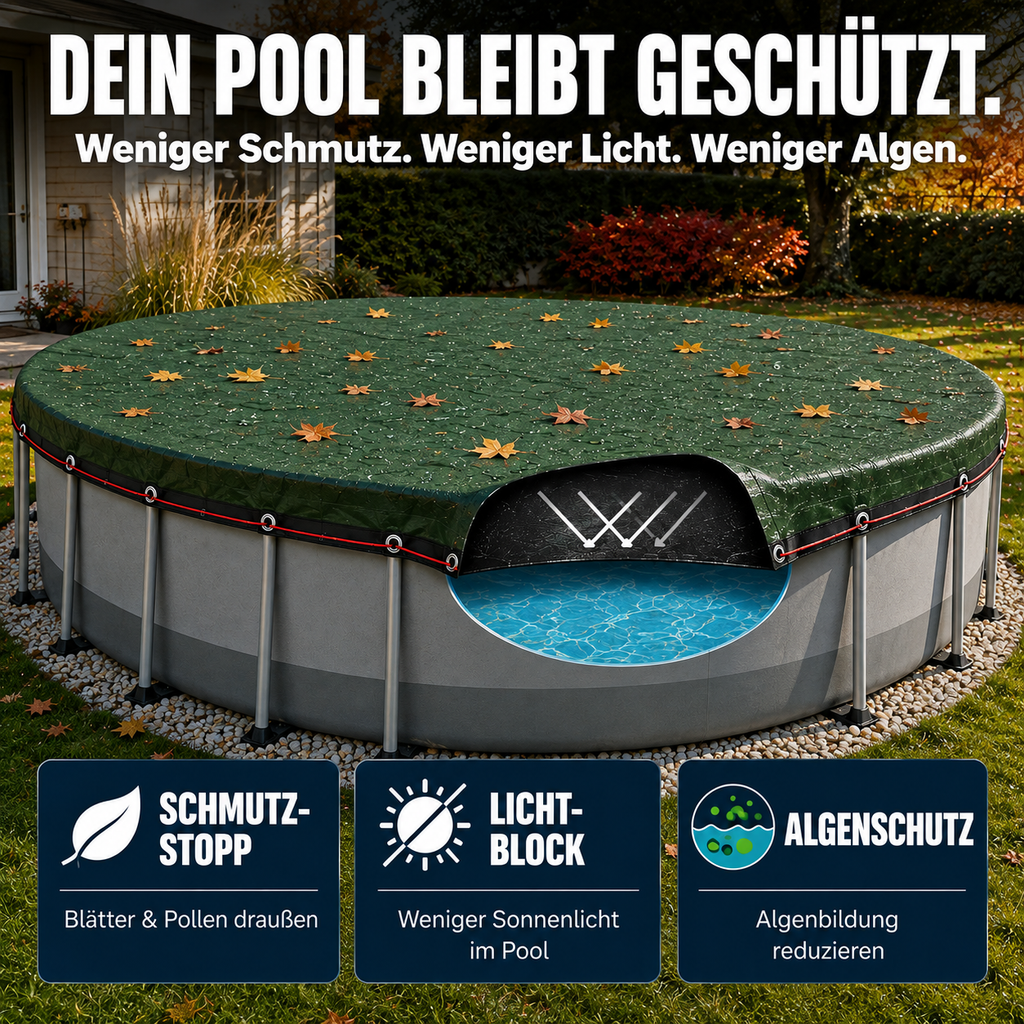 Poolabdeckung 2-in-1 Sommer & Winter