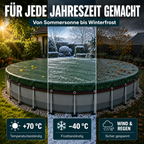 Poolabdeckung 2-in-1 Sommer & Winter