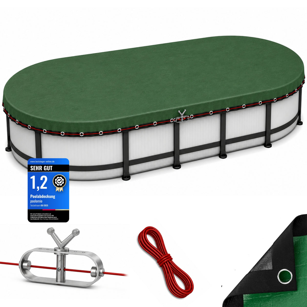 Poolabdeckung 2-in-1 Sommer & Winter